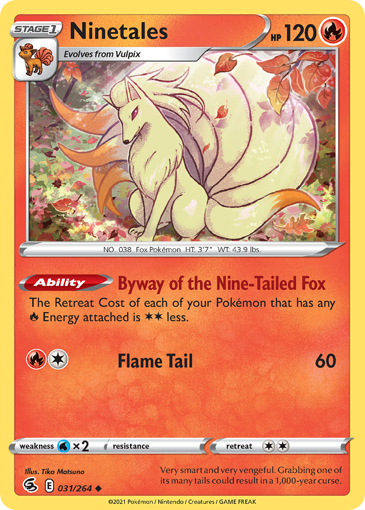 Ninetales (31/264) - Fusion Strike Pokémon Card