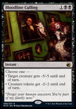 Bloodline Culling (Innistrad: Midnight Hunt) Trading Card