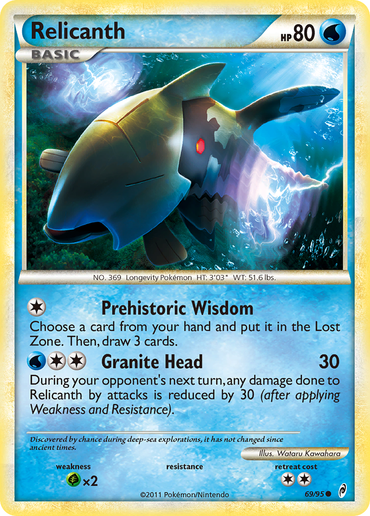 Relicanth (69/95) - Call of Legends Pokémon Card