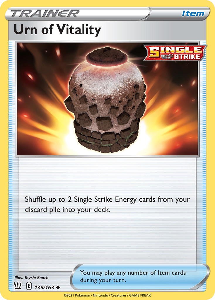 Urn of Vitality (Trainer: Item) (139/163) - Battle Styles Pokémon Card