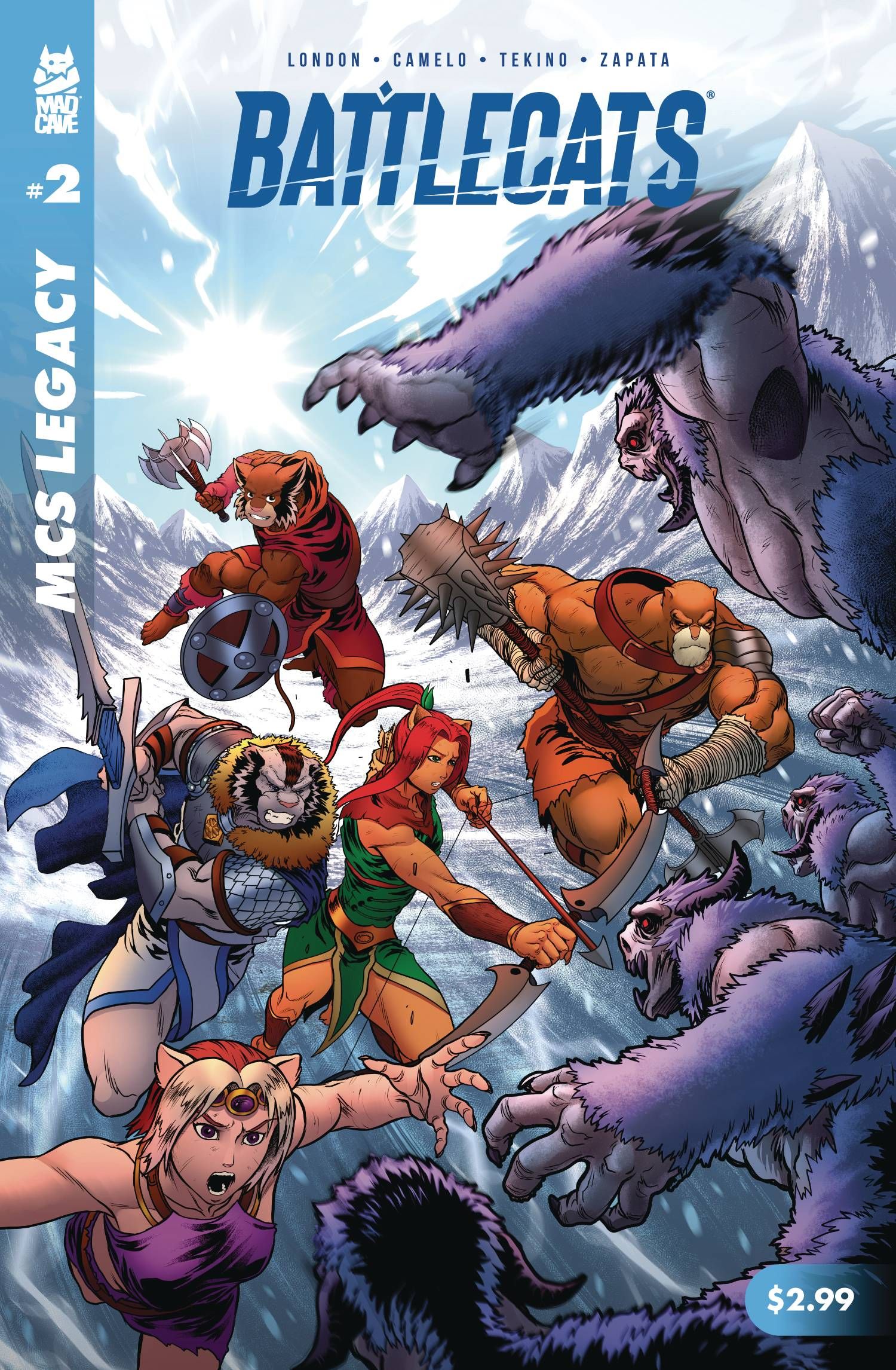 Mad Cave Studios Legacy: Battlecats #2 Comic