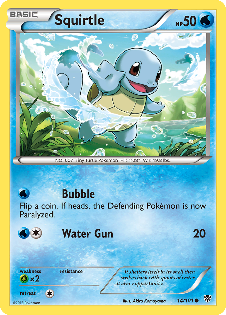 Squirtle (14/101) - Plasma Blast Pokémon Card