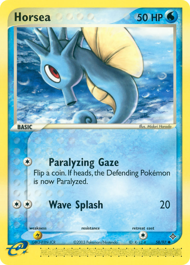 Horsea (58/97) - Dragon Pokémon Card