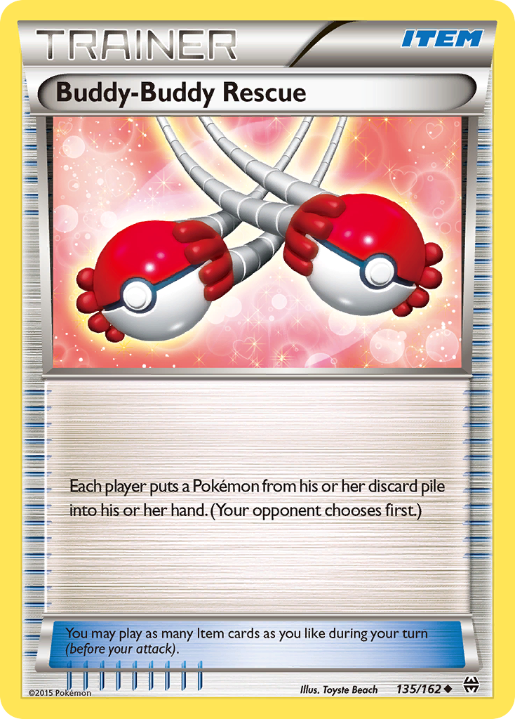 Buddy-Buddy Rescue (Trainer: Item) (135/162) - BREAKthrough Pokémon Card