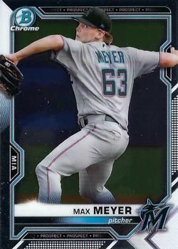 Max Meyer 2021 Bowman Chrome - Prospects Baseball #BCP-201 Sports Card