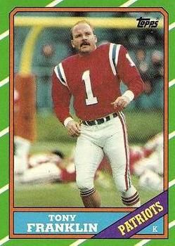 Tony Franklin 1986 Topps #37 Sports Card