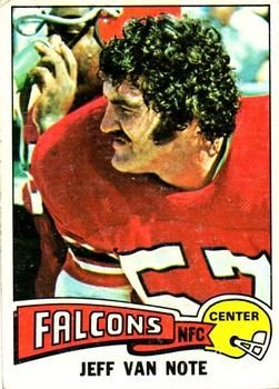 1976 Topps Jeff Van Note Atlanta Falcons Football Card