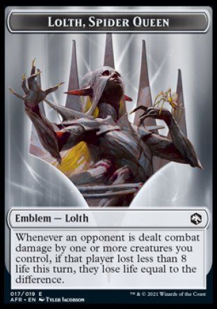 Emblem Lolth, Spider Queen (Dungeons & Dragons: Adventures in the Forgotten Realms) Trading Card