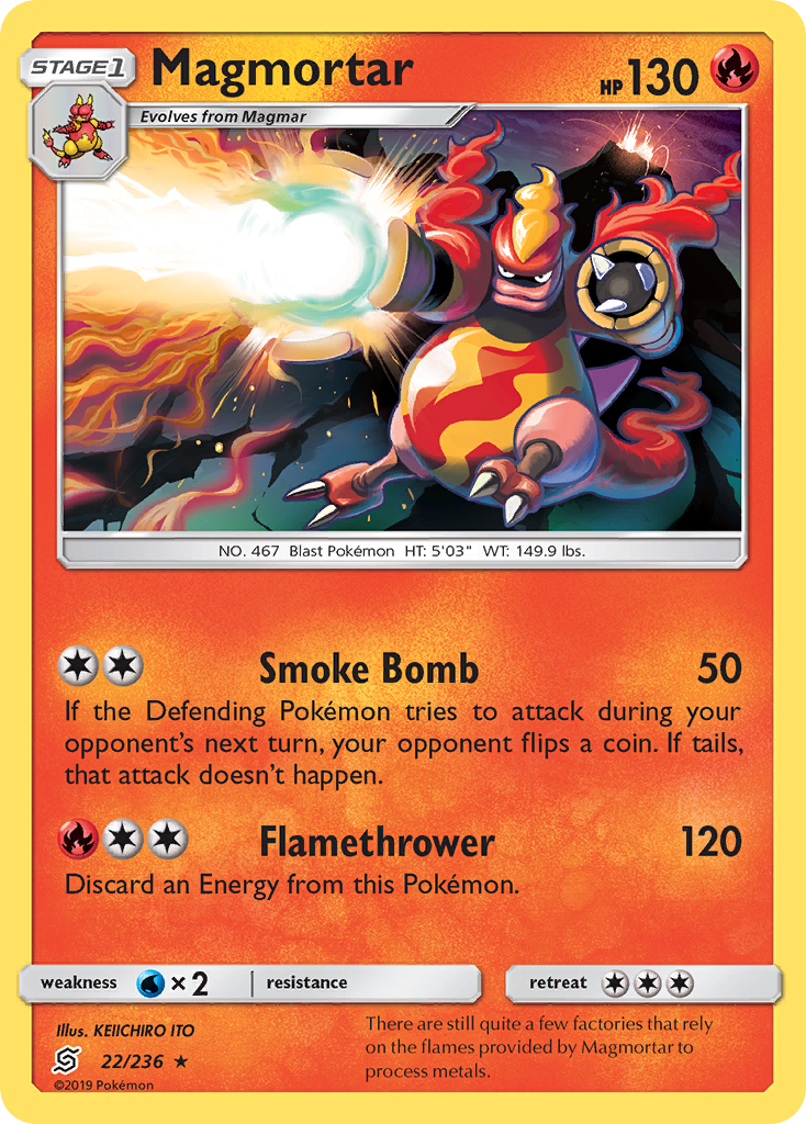 Magmortar (22/236) - Unified Minds Pokémon Card