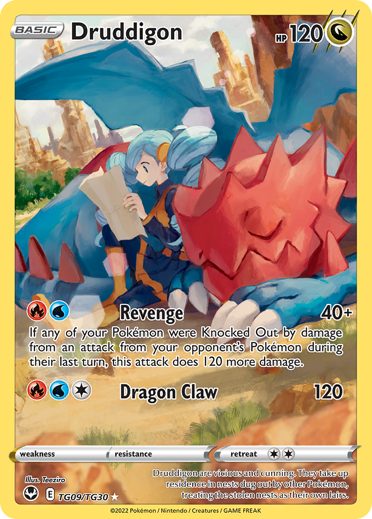 Druddigon (TG09) - Silver Tempest Trainer Gallery Pokémon Card