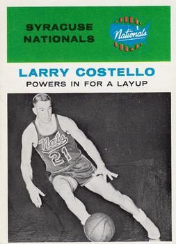Larry Costello 1961 Fleer #48 Sports Card