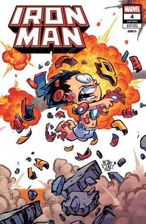 Iron Man #4 (Skottie Young 4-part Connecting Variant)
