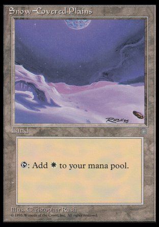 Snow-Covered Plains (Ice Age) Trading Card