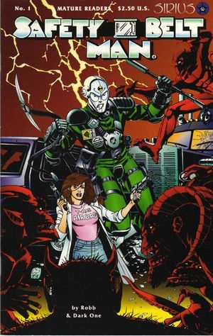 Safety Belt Man All-Hell (1996) Complete Set # 1-4 (VF/NM) Sirius Comics•Robb