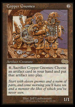 Copper Gnomes (Urza's Saga) Trading Card