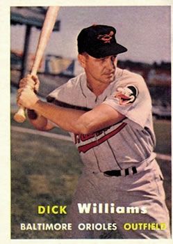 Dick Williams 1957 Topps #59 Sports Card