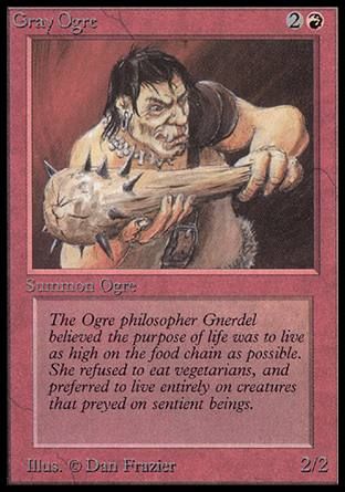 Gray Ogre (Beta) Trading Card