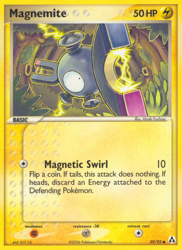 Magnemite (59/92) - Legend Maker Pokémon Card