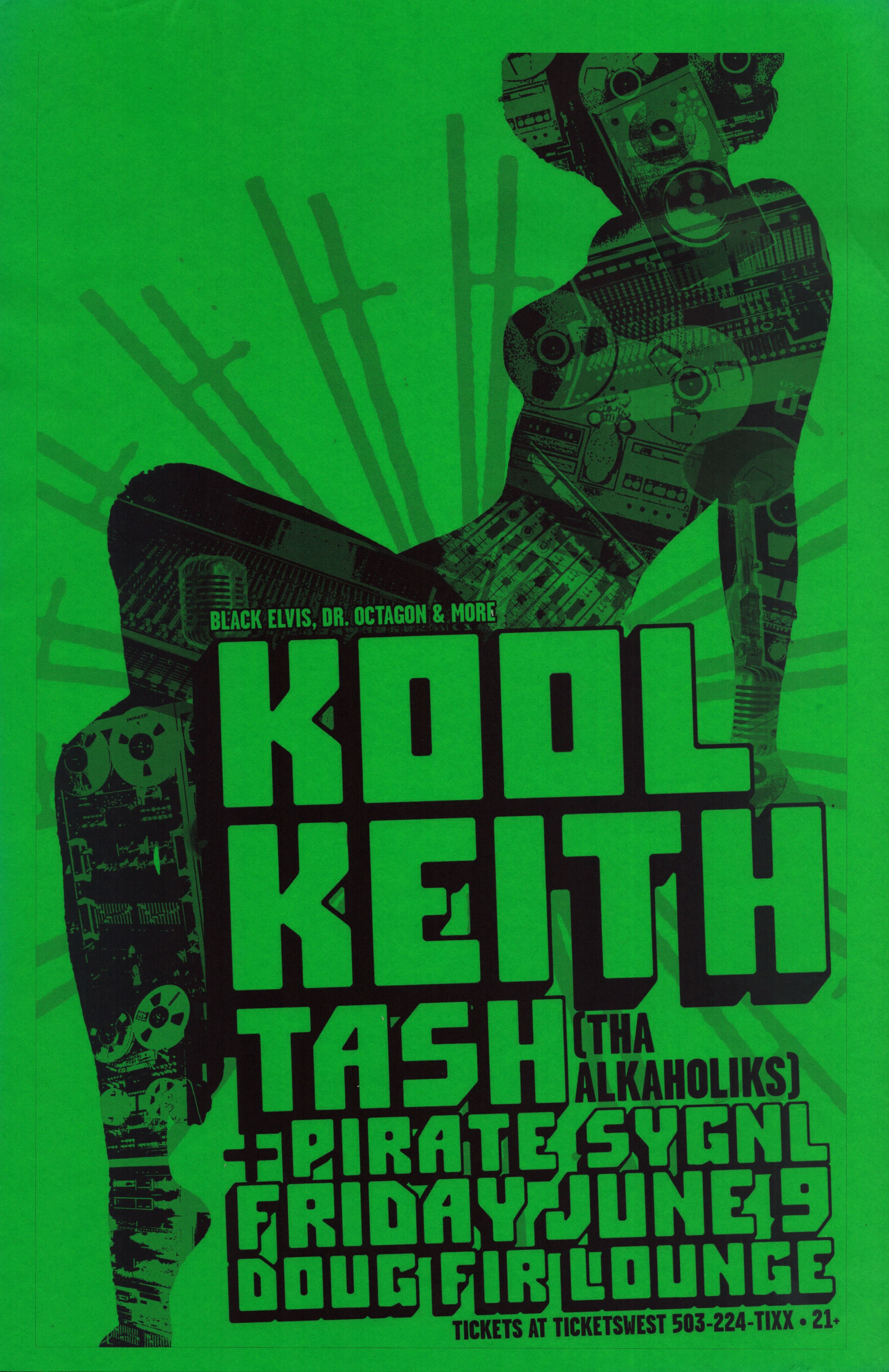 MXP-144.12 Kool Keith 2006 Doug Fir  Jun 9 Concert Poster