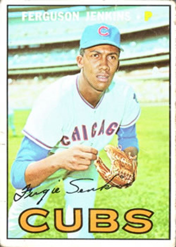 Sold at Auction: 1967 Topps Baseball Card #333 Ferguson Jenkins Cubs