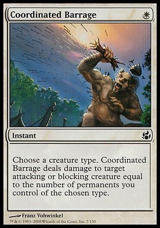 Coordinated Barrage (Morningtide) Trading Card