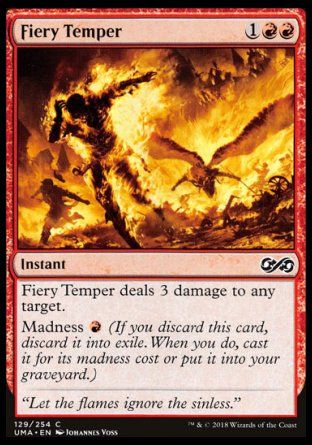 Fiery Temper (Ultimate Masters) Trading Card