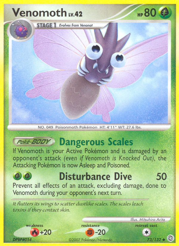 Venomoth (73/132) - Secret Wonders Pokémon Card