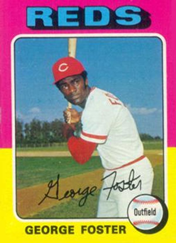 George Foster autographed Baseball Card (Cincinnati Reds) 1980