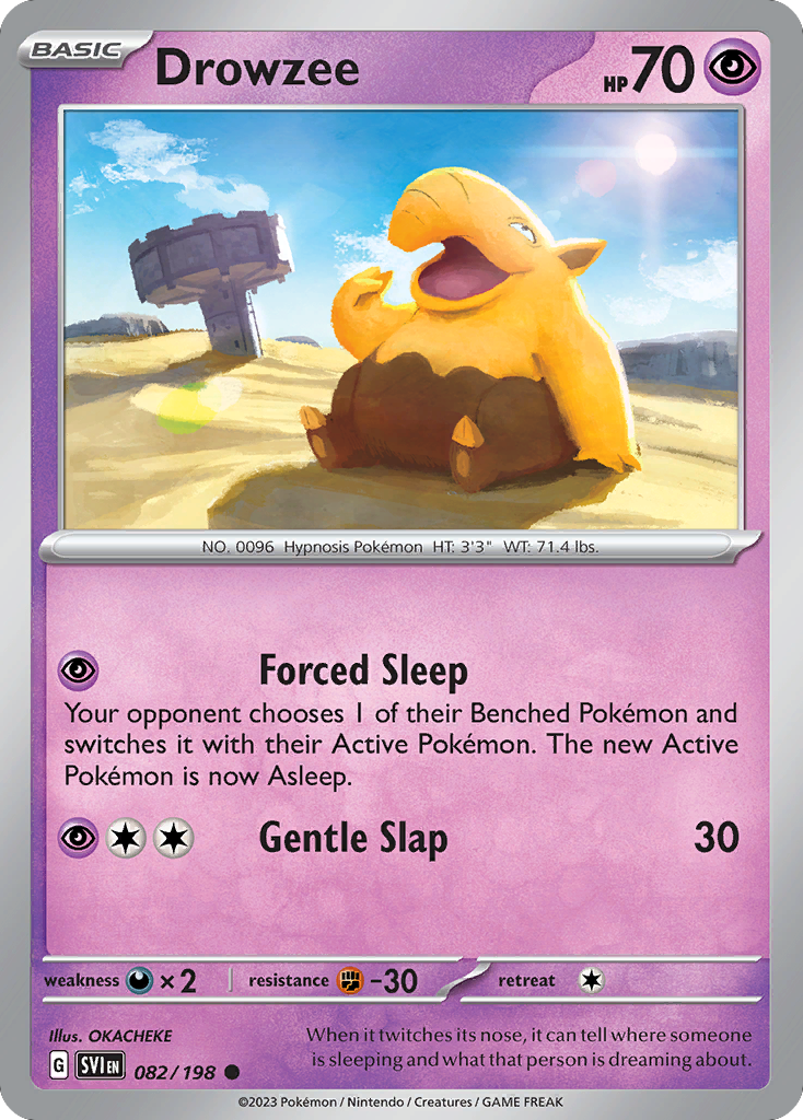 Drowzee (82/198) - Scarlet & Violet Pokémon Card