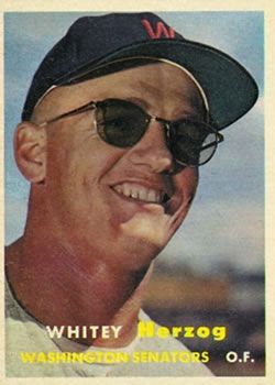 Whitey Herzog 1957 Topps #29 Sports Card