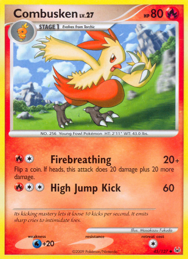 Combusken (45/127) - Platinum Pokémon Card