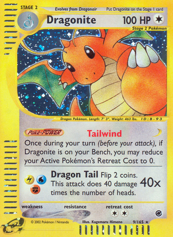 Dragonite (9/165) - Expedition Base Set Pokémon Card