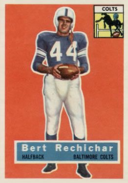 Bert Rechichar 1956 Topps #84 Sports Card
