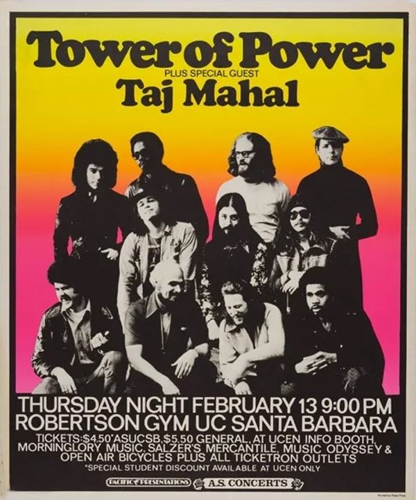Tower of Power & Taj Mahal Robertson Gym UCSB 1975