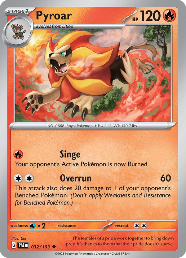 Pyroar (32/193) - Paldea Evolved