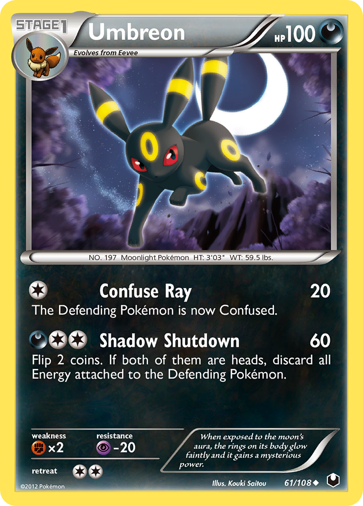 Umbreon (61/108) - Dark Explorers Pokémon Card