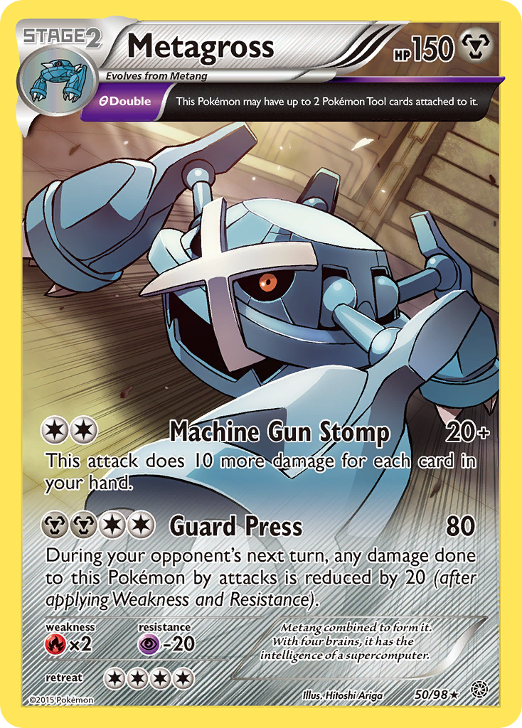 Metagross (50/98) - Ancient Origins Pokémon Card