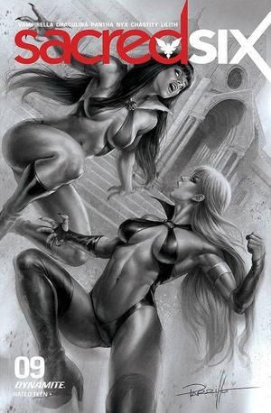 Sacred Six #9 (30 Copy Parrillo B&w Cover)