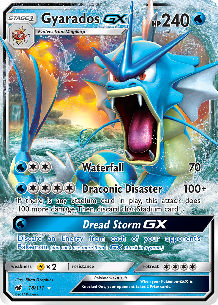 Gyarados GX (18/111) - Crimson Invasion Pokémon Card