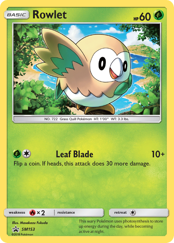 Rowlet (SM153) - SM Black Star Promos