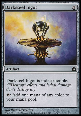 Darksteel Ingot (MTG Commander) Trading Card