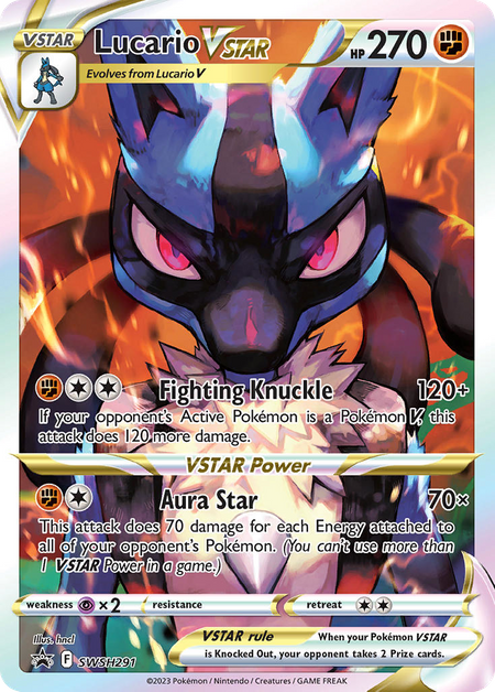 Lucario VSTAR (SWSH291) - SWSH Black Star Promos