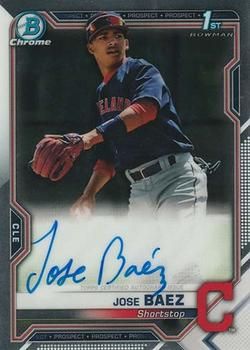 Jose Baez 2021 Bowman Chrome - Prospect Autographs Baseball #CPA-JB Sports Card