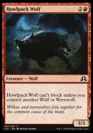 Howlpack Wolf (Shadows over Innistrad) Trading Card