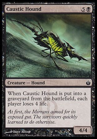 Caustic Hound (Mirrodin Besieged) Trading Card