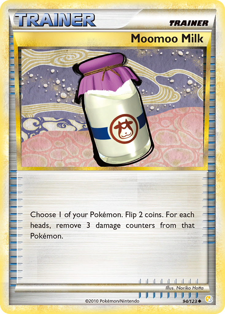 Moomoo Milk (Trainer: Item) (94/123) - HeartGold & SoulSilver Pokémon Card