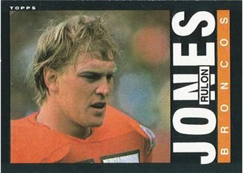 Rulon Jones 1985 Topps #243 Sports Card