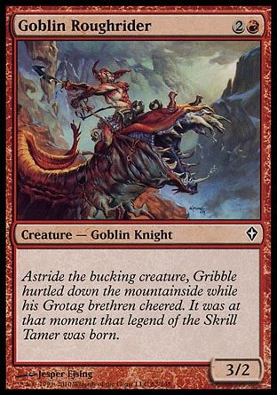 Goblin Roughrider (Worldwake) Trading Card