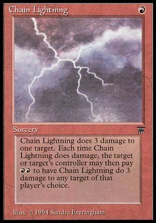 Chain Lightning (Legends) Trading Card