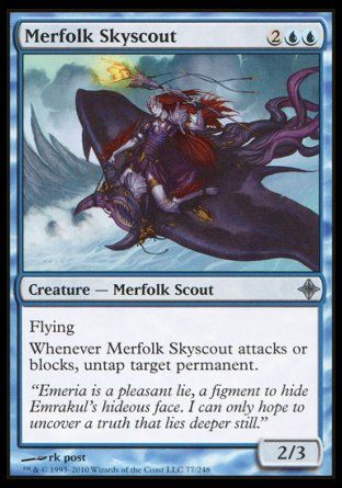 Merfolk Skyscout (Rise of the Eldrazi) Trading Card